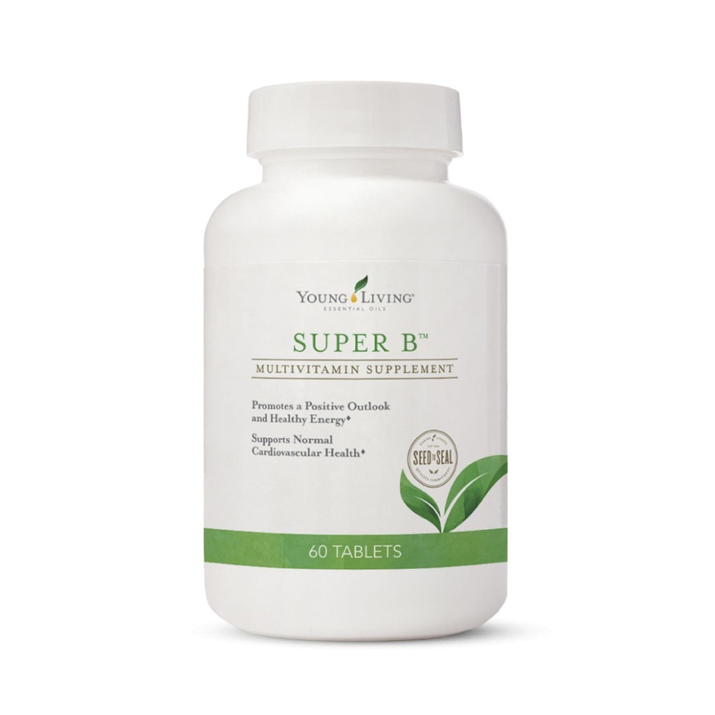 Unge levende super B-tabletter, 60-talls flaske | B-vitaminer og mineraler | støtter sunne energinivå | Keto-vennlig | Naturlig folatkilde | Inneholder kalsium, magnesium og vitamin B6
