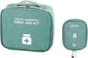 Tomme førstehjelpsposer, reisemedisinpose, medisinske forsyninger Organizer Bag, Bærbar sett for reise, bil, hjem, Camping, Kontor, Vandring, Utendørs (Cationic Green)