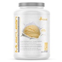 Metabolsk ernæring - Musclean - Milkshake, Whey høyproteinmåltid erstatning, vedlikeholdsnæring, lav karbohydrat, keto diett, digestive enzymer, Vanilla, 5 pund (50 ser)