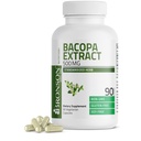 Bronson Bacopa Monnieri Extract 500 mg - fremmer mental klarhet og hjernefunksjon - ikke GMO, 90 vegetariske kapsler