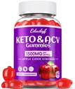 Keto ACV Gummies - 1500mg Apple Cider Vinegar Gummies med Probiotika, B12 og Keto Support, Detox & Cleanse, GMO Free & Vegan - 60...