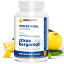Kolesterolkommando, Citrus Bergamot SuperFruit Supplement, 47% Bergamot Polyphenol Fraksjon (BPF) Patentert formel, laget i USA, 1 måned, 90 kapsler