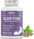 NuBest Sleep Xtra | Støtter sunn søvn for voksne | Vitamin B6, Melatonin, Ashwagandha, Kamille, Valerian og mer - Non Habit-Forming | 60 Vegan Capsules |1 måneds levering