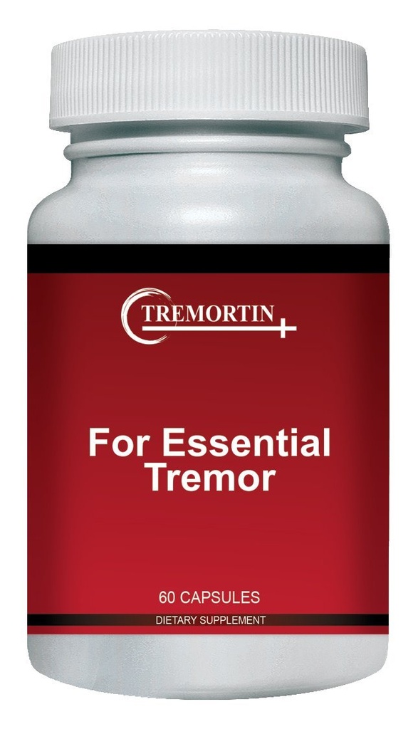 – Naturlig essensiell Tremor Herbal Supplement - tilbyr lindring for skake hender, arm, ben og stemmetremorer (60 kapsler)