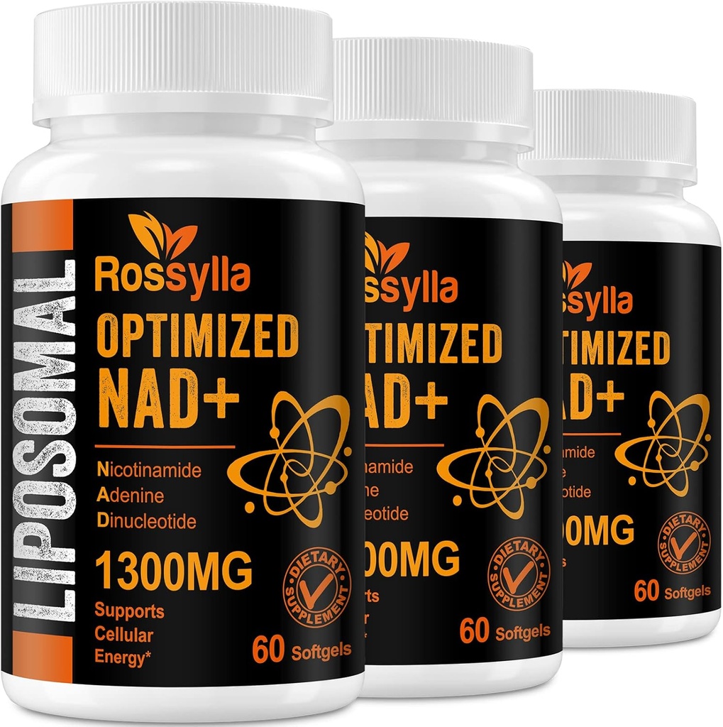 1300 MG Liposomal NAD + Supplement | Høyeste absorpsjon | Reneste NAD Supplemet å øke NAD + Effektivt øker NAD+ Supplement for aldring defese, cellulær energi, lang levetid | 180 greve