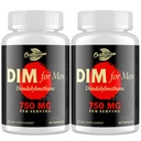 DIM for menn 750MG – Hormonbalanse, estrogen støtte for menn, DIM Supplement, Detox, Vitality & Fitness ytelse -Chrysin & Black Pepper Extract, 60 kapsler (2 flaske)