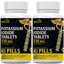 Naturens Fusjoner Kalium jodide tabletter 130 mg (pakning med 2) - (120 tabletter) EXP 10/2032 - Ki piller - Yoduro de potasio