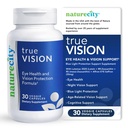 NatureCity True-Vision Eye Health Supplement - Plantebasert lutein og Zeaxanthin med høy potens Saffron 20 mg - Blått lys beskyttelse, støtte sentral og natt visjon (30 Veggie Kapsler)