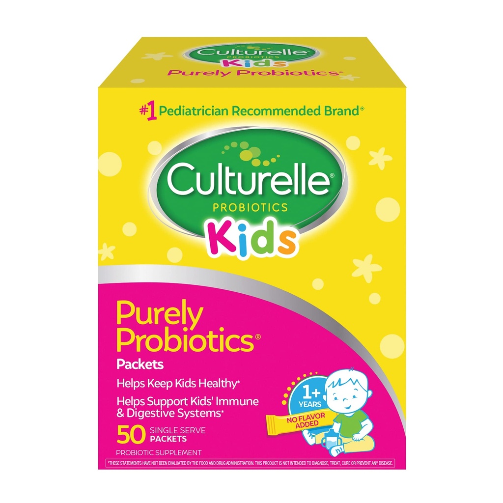 Culturelle Kids Daily Probiotic Packets for barn, (Alder 3+) - 50 greve - Fra # 1 Pediatrician-Recommended Merke - Flavorless Daily Probiotika for Digestive Helse & Immun Support