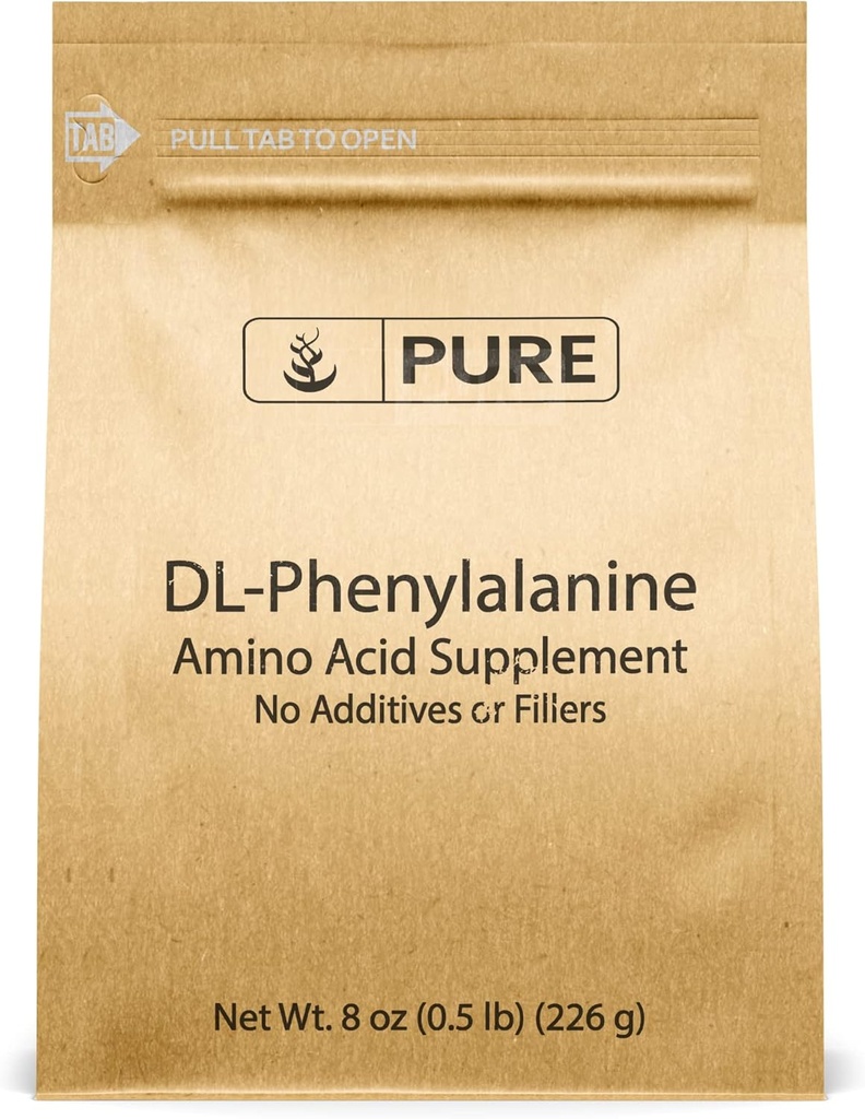 Rene originale ingredienser DL-Phenylalanin pulver (8 oz) alltid ren, ingen fyllstoffer eller tilsetningsmidler