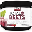 FORCE FACTOR Totale betes Superfood Beet Root Powder 2-Pack, Nitrater for å støtte sirkulasjon, blodflow, nitric oksid, energi, utholdenhet, Stamina, kardiovaskulær hjerte helse supplement, 60 serveringer
