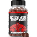 Testosteron Gummies for menn (60 greve) Testosteron Supplement for menn - Premium Test Booster - Støtte styrke, Stamina, Drive og ytelse - Tredjeparts testet, ikke-GMO, Vegansk trygt og laget i USA