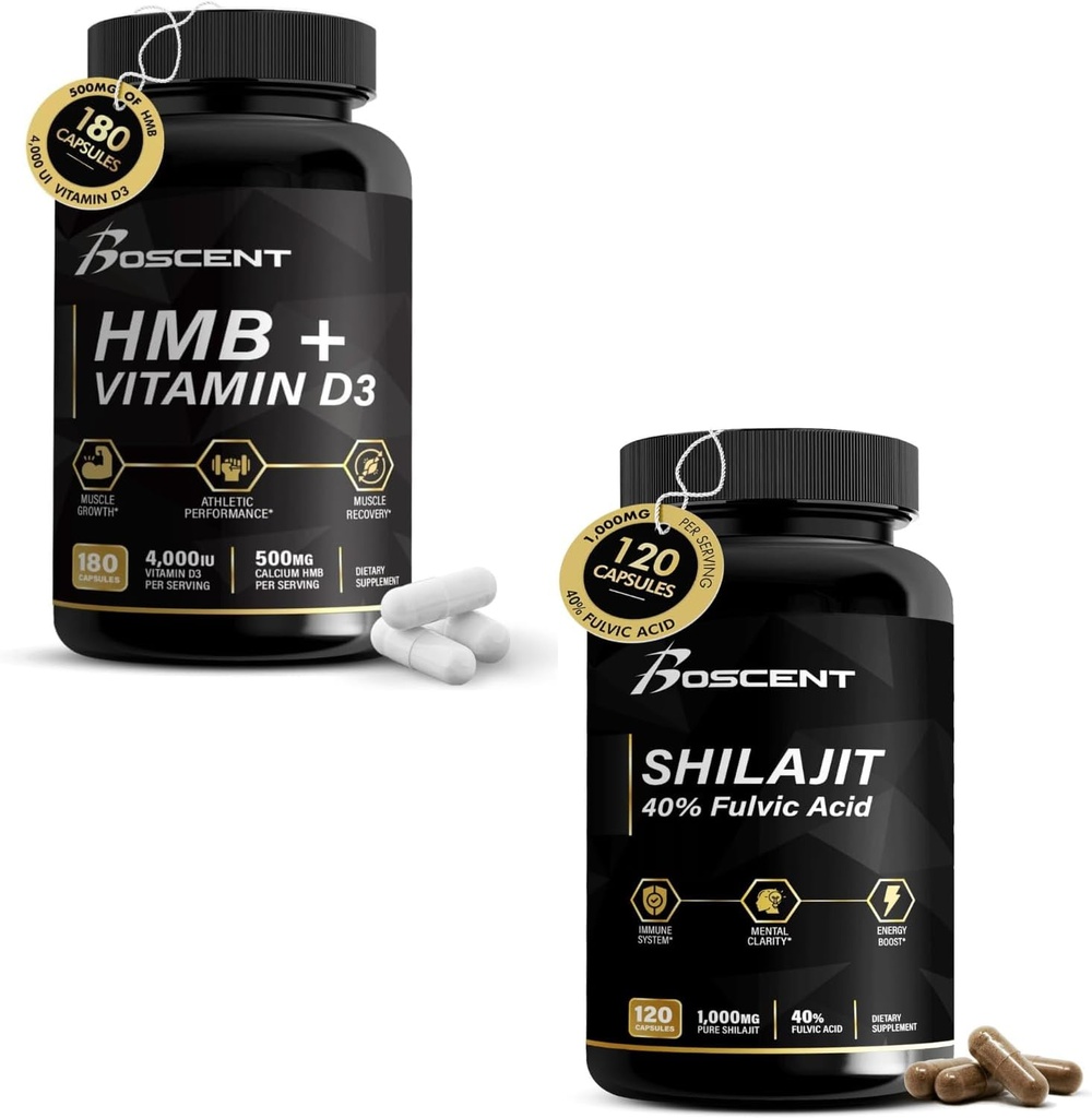 HMB & Shilajit Styrke & Energipakke