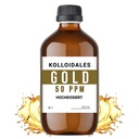 Colloidal gull løsning, 50 PPM, 500 ml, høy renhet 99,99%