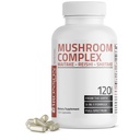 Bronson Triple Moshroom Complex - Maitake - Reishi - Shiitake - Kraftig antioksidant og immunsystem Booster - Full Spectrum Moshroom Complex - 600 mg Kapsler - 120 greve