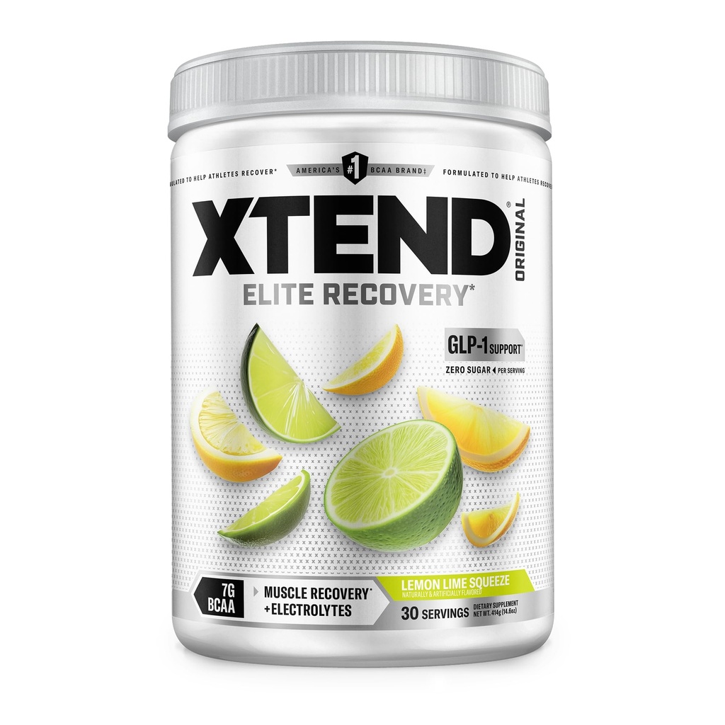 Xtend XTEND Original BCAA pulver 7g BCAA og 2,5g L-Glutamine, sukker gratis post trening muskel gjenoppretting drikke med aminosyrer for menn og kvinner, 30 serveringer