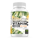 Høy dose Vitamin C 1500 mg Liposomal C Complex Supplement med solflower Lecithin kapsler Kosttilskudd Klokket Melk Sunflower Lecithin 180 Kapsler Feiring vitaminer