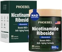 Nylig NAD + Supplement - Resveratrol, Liposomal Nicotinamid Riboside, Quercetin- høy renhet NAD Supplement for energi, fokus - 80 greve,900mg