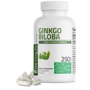 Bronson Ginkgo Biloba ekstra styrke støtter hjernefunksjon og minnestøtte, 250 vegetariske kapsler
