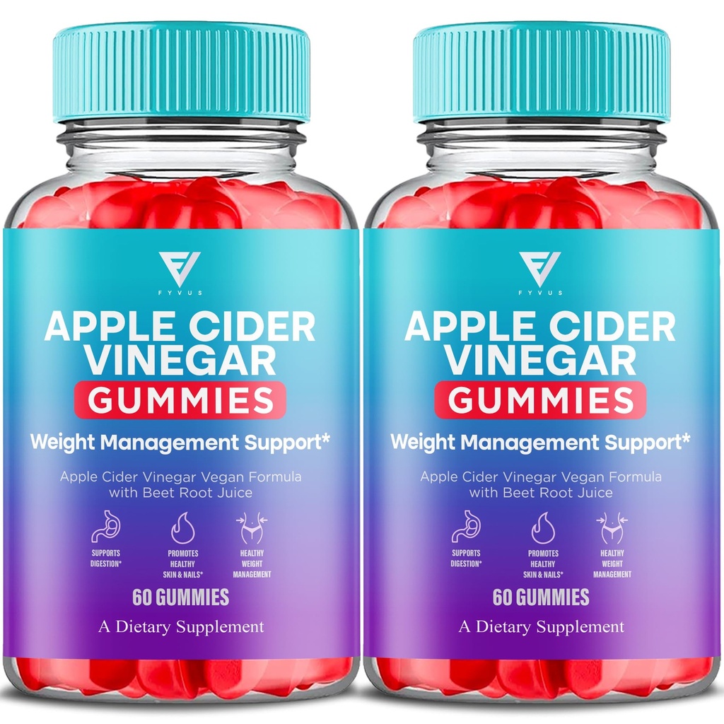 Foreslått verdi: (2 Pakke) Keto ACV Gummies Avansert Apple Cider Vinegar 1000MG vitamin Supplement formel for kvinner menn med folicsyre Beet Root (120 Gummies)