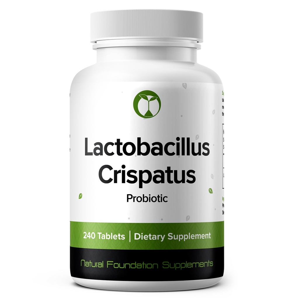 Lactobacillus Crisptus Probiotic 240 tabletter (4 måneders forsyning) – Forsknings Strain LCR86 – 3 milliarder CFU – Digestiv og Vaginal helsestøtte – GMP Certified (240, Lactobacillus Crispatus)