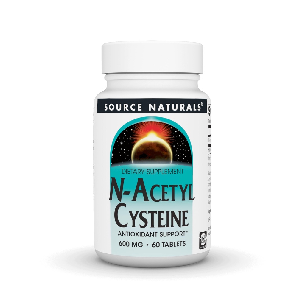 Kilde Naturals N-Acetyl Cysteine Antioksidant Støtte 600 mg Kosttilskudd som støtter pustende helse * - 60 tabletter