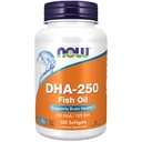 NU Mattilskudd, DHA-250 med 125 EPA, molekylært destillert, støtter hjernens helse*, 120 Softgels