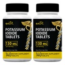 Kalium jodidetabletter (pakning på 2) 130 mg - 280 tabletter EXP 10/2032 - YODO Naciente - KI piller - Yoduro de Potasio - Nutri Supplements