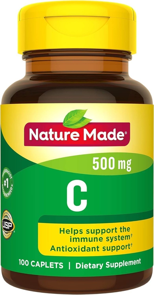 Naturlaget vitamin C 500 mg kapellene 100 Ct