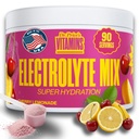 Dr. Price Elektrolyte Mix | sukkerfri Hydration pulver med 72+ Spor Mineraler | Ingen sukker, rask dissolving elektrolyter pulver pakker | Cherry lemonade, 90 serveringer