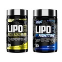 Nutrex forskning Lipo 6 Intense og nattetid AM/PM Bundle
