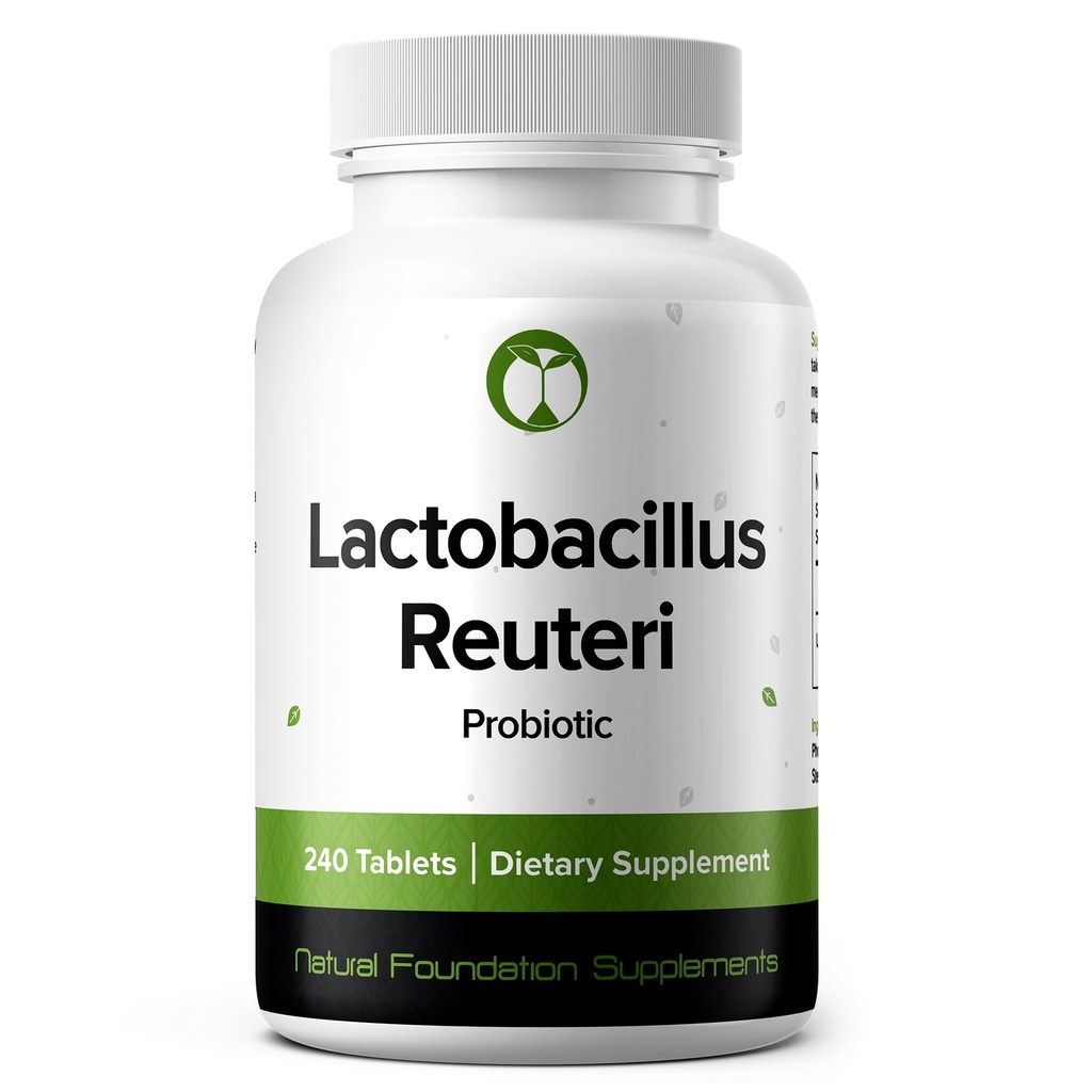 Lactobacillus Reuteri Probiotic Supplement 240 tabletter 3 milliarder CFU probiotika for menn og kvinner støtter intestinal Digestive & Gut Helse (240, Lactobacillus Reuteri)