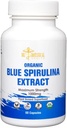Blå Spirulina Kapsler - Økologisk - 1000 mg - 60 Kapsler