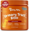 Zesty Paws Cranberry Supplement for hunder - Blader Control for hunder - Urinal Tract Support - Cranberry Chews - Immune & Gut Support - Kylling - 90 Count