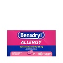 Benadryl Ultratabs Allergi medisin, 25 mg Diphenhydramine HCl Antihistaminer Tabletter For Cold & Allergi Relief av symptomer som sneezing, Runny nese, kløende øyne og throat, Hay Fever, 100 greve tabletter