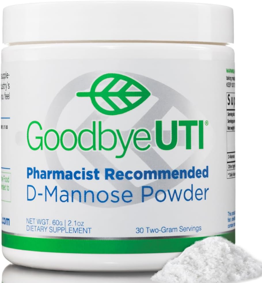 Premium D-Mannose pulver | Pure | Naturlig urinveiens helse | 30-dagers forsyning | Laget i USA | Vegan