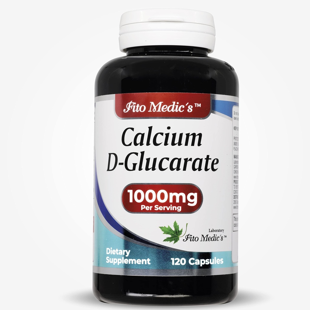 Lab - kalsium d-glukarat, kalsium 1000mg -120 Caps, kalsium Supplement- Menopause Support-hormon Harmony- Lever Detox- Detox Cleanse- Ultra høy absorpsjon- Kalsium, Calcio.