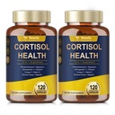 Totaria Cortisol Supplement med Ashwagandha, Magnnesium,Rhodiola Rosea,L Theanine,Hormone Balance for kvinner humør, Fokus, søvnstøtte 120 Vegan Capsules (Pack of 2)