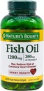 Naturens Bounty Fish Oil, støtter hjertehelse, 1200 mg, Rapid Release Softgels, 200 Ct
