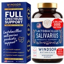Lactobacillus Salivarius Probiotic - 24bn CFU L Salivarius Dental Probiotika for tenner og gums - dårlig pustebehandling for voksne, immunstøtte, Digestiv helse - 60 orale probiotiske kapsler