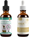 Rejuvica Health Active Adrenal + Active Maca - Støtte energi + stress - flytende levering for bedre absorpsjon - Rhodiola, Maca, Holy Basil, Ashwagandha og mer!