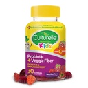 Culturelle Kids Daily Probiotic Packets 30ct + Veggie Fiber Gummies Digestiv & Immune Helse Support