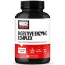 FORCE FACTOR Digestive Enzymes Complex for å støtte Digestive helse, Gut helse, og gi blooting Relief for kvinner og menn, Full-Spectrum 10 Digestive Enzymes, Ikke-GMO, 90 kapsler
