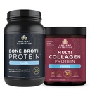 Gamle Ernæring Bone Broth Protein pulver, Vanilla, 40 Serveringer + Multi Collagen Protein pulver, Vanilla, 60 Serveringer