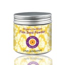 Deve Herbes Pure Flax Seed Powder (Linum usitatissimum) Organisk Certified Natural Terapeutisk Grade 100 gm (3,5 oz)
