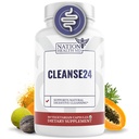 Cleanse24 - Intestinal rensing for mennesker med Wormwood, Papaya, Black Walnut - Herbal Intestinal Cleanse, Gut Cleanse for menn og kvinner, 60 kapsler