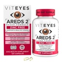 Viteyes AREDS 2 Zink gratis Macular Support, Naturlig Allergen gratis kapsler med vitamin E, Vitamin C, Lutein & Zeaxanthin, Ingen sink, Ingen kobber, Øye lege pålitelig, produsert i USA, 120 Ct