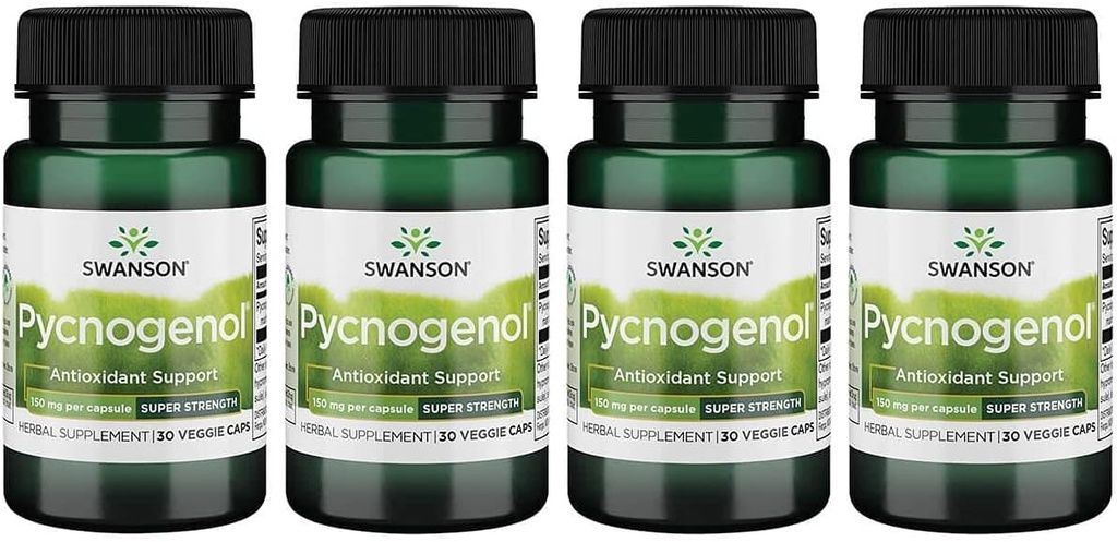 Swanson Ultra Pycnogenol - Super styrke 150 mg 30 Veg Caps 4 Pack