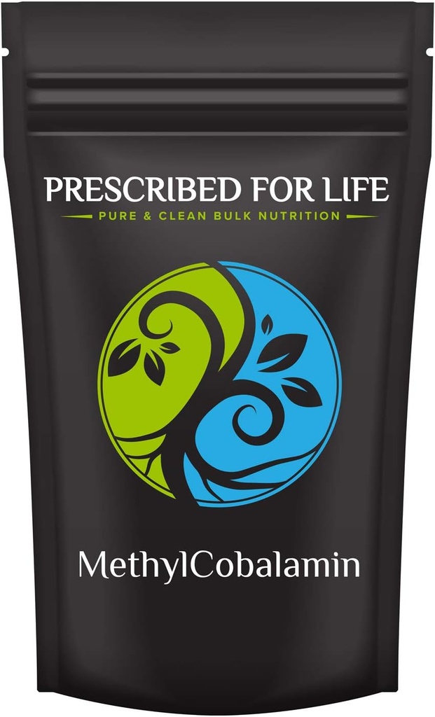 For livet MethylCobalamin pulver | Naturlig vitamin B-12 ren pulver 1.000.000 IE per gram | Glutenfri, vegansk, ikke-GMO vitamin B12 kobalamin, 1 oz (28,35 g)