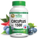 Botanisk valg CircuPlus 1500 - hjerte helse og sirkulasjon og ven støtte supplement - Vitamin B1, Cayenne Pepper, Hawthorn, Ginkgo Biloba for voksne menn og kvinner (90 kapsler)